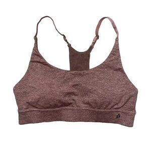 P’tula Sports Bra Women’s Small Brown Heathered Racerback